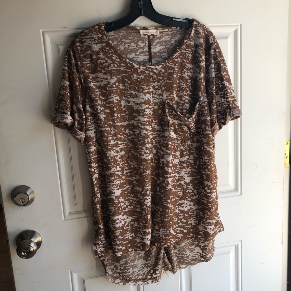 Gilded Intent Rustic Distressed Sheer Tee